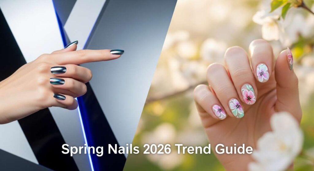 featured: from digital chrome to soft florals: your spring 2026 nail guide