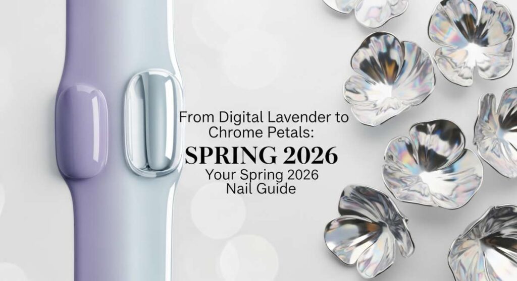 featured: from digital lavender to chrome petals: your spring 2026 nail guide