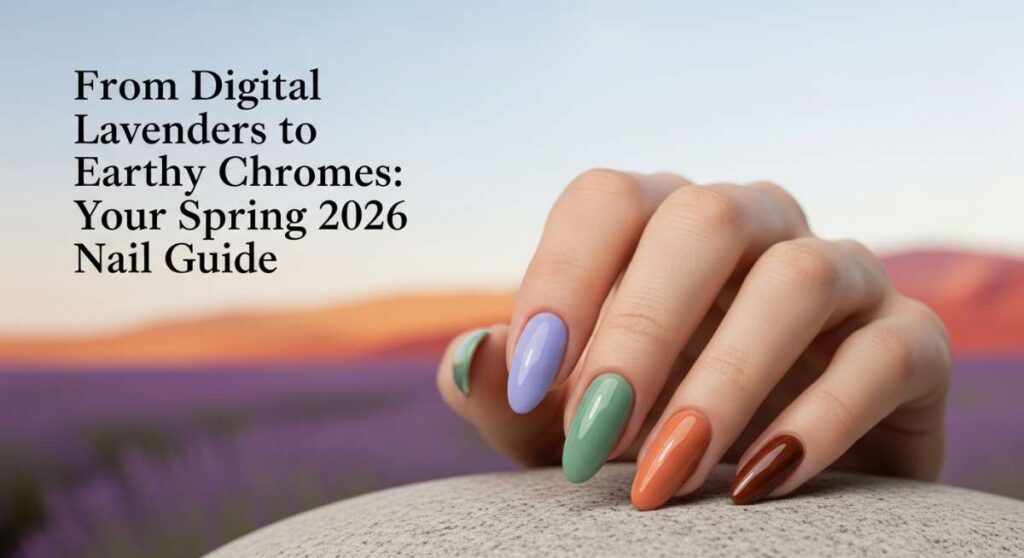featured: from digital lavenders to earthy chromes: your spring 2026 nail guide