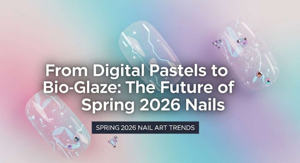 featured: from digital pastels to bio glaze: the future of spring 2026 nails