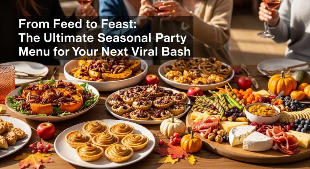 featured: from feed to feast: the ultimate seasonal party menu for your next viral bash