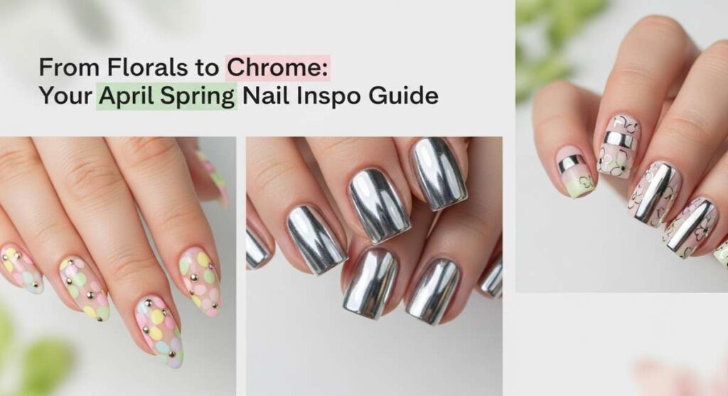 featured: from florals to chrome: your april spring nail inspo guide