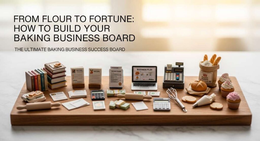 featured: from flour to fortune: how to build your baking business board