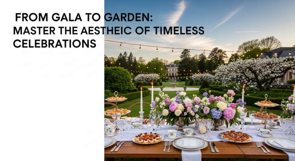 featured: from gala to garden: master the aesthetic of timeless celebrations