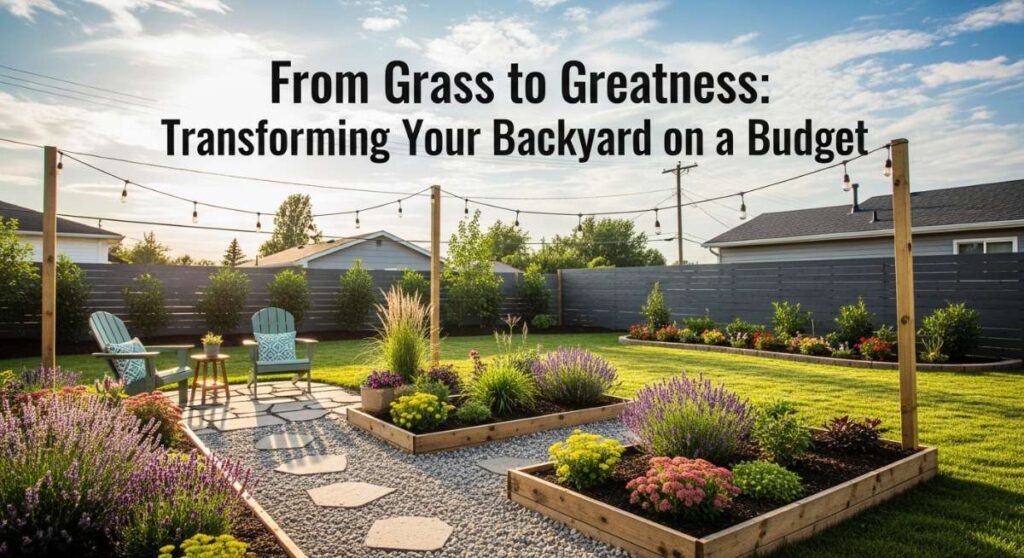featured: from grass to greatness: transforming your backyard on a budget