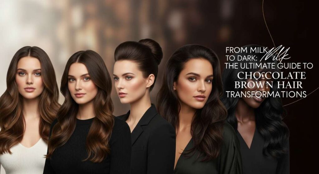 featured: from milk to dark: the ultimate guide to chocolate brown hair transformations