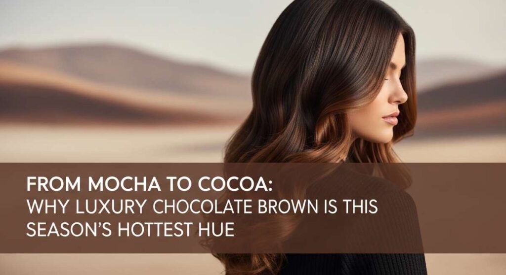 featured: from mocha to cocoa: why luxury chocolate brown is this season's hottest hue