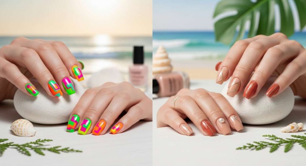 featured: from neons to nudes: the hottest summer nail looks for 2024