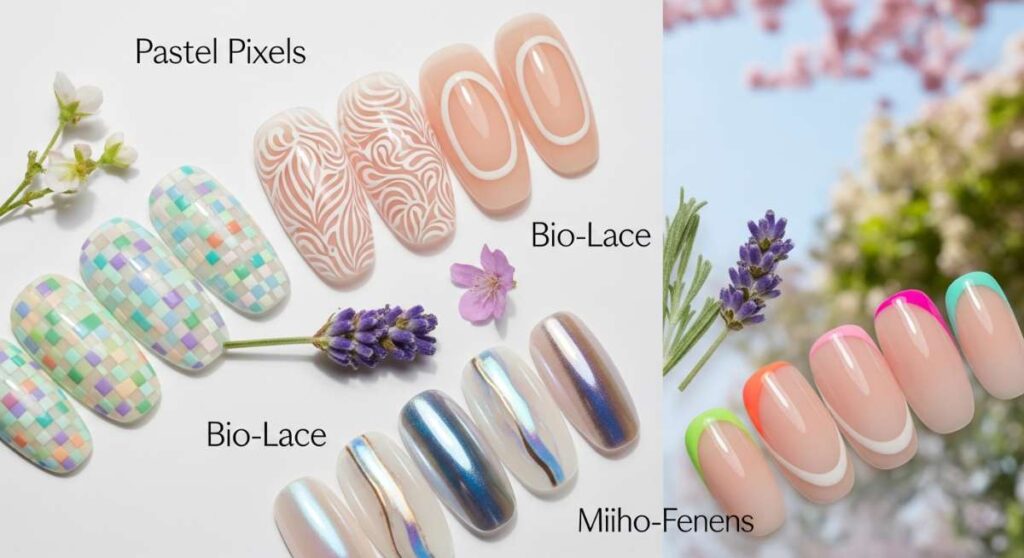featured: from pastel pixels to bio lace: 2026 spring nail trends you need to see