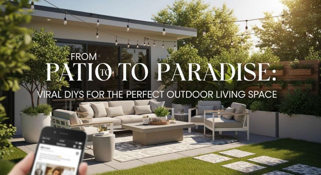 featured: from patio to paradise: viral diys for the perfect outdoor living space