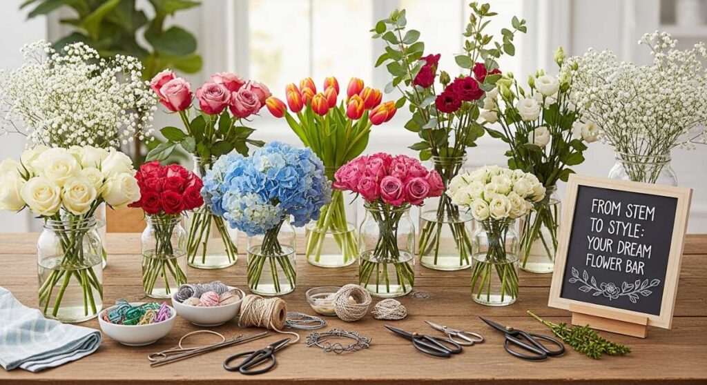 featured: from stem to style: everything you need for a dreamy flower bar aesthetic