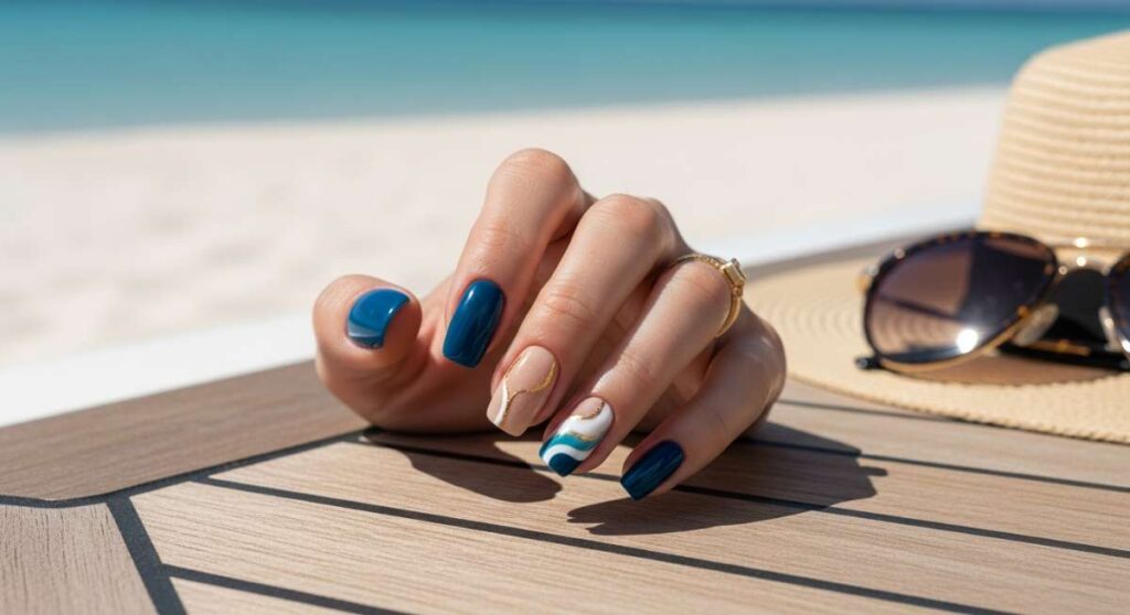 featured: from yacht to beach: this season's must have luxury aesthetic nails