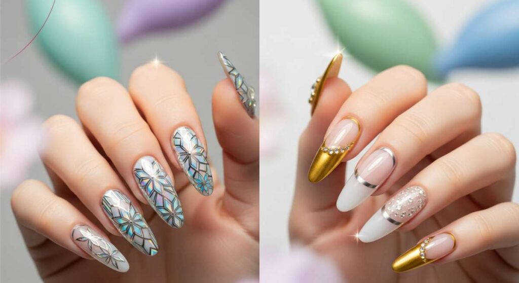 featured: futuristic florals & gilded tips: spring 2026's most exclusive nail aesthetics