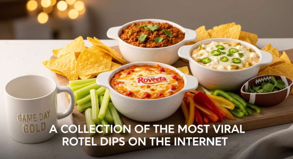 featured: game day gold: a collection of the most viral rotel dips on the internet