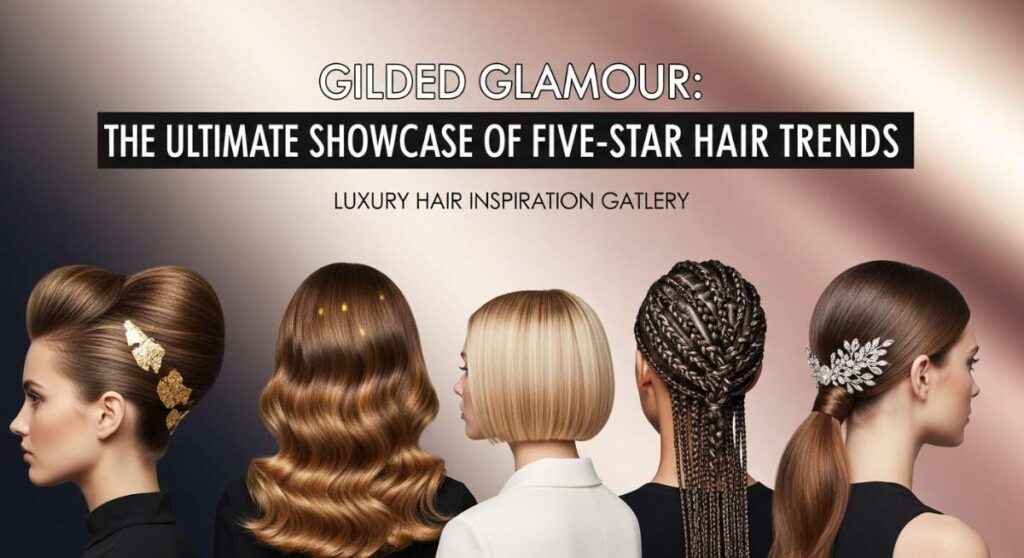 featured: gilded glamour: the ultimate showcase of five star hair trends