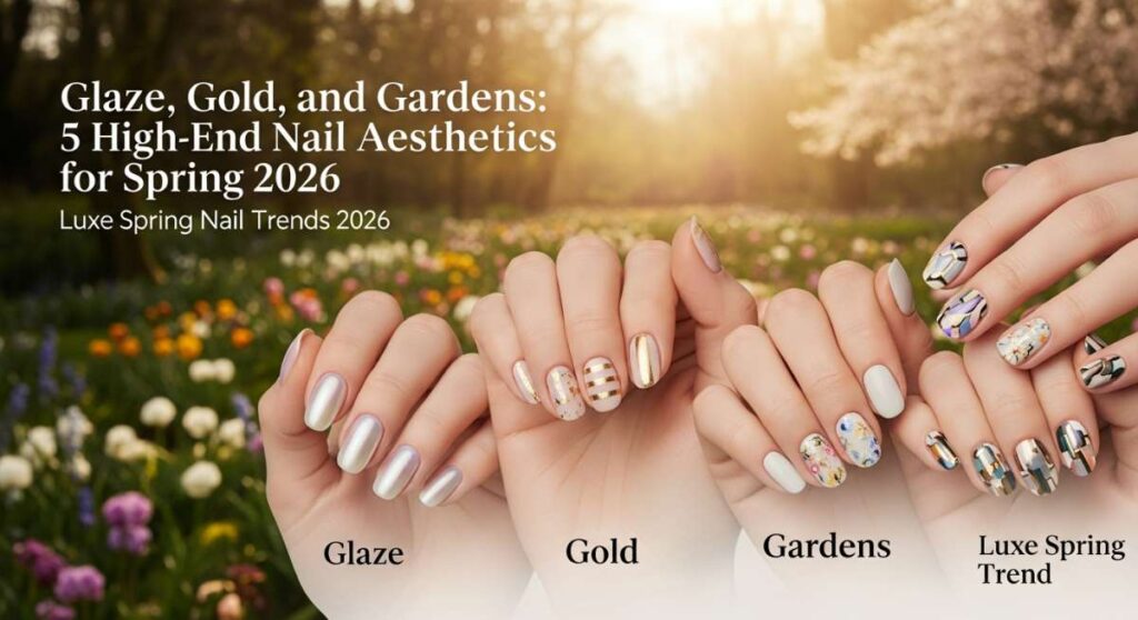 featured: glaze, gold, and gardens: 5 high end nail aesthetics for spring 2026