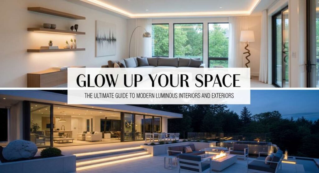 featured: glow up your space: the ultimate guide to modern luminous interiors and exteriors