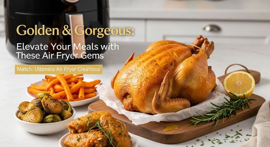featured: golden & gorgeous: elevate your meals with these air fryer gems