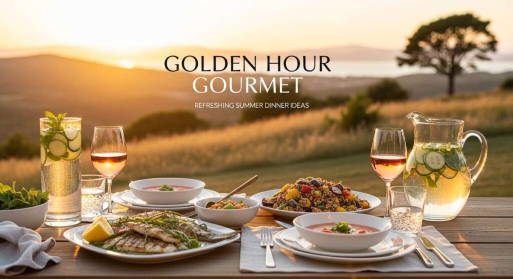 featured: golden hour gourmet: refreshing summer dinner ideas