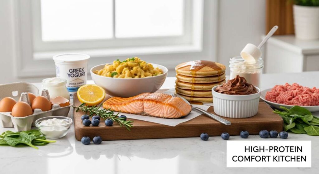 featured: guilt free cravings: your high protein comfort kitchen