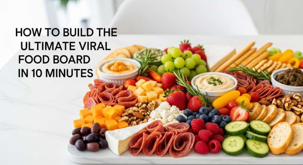 featured: how to build the ultimate viral food board in 10 minutes