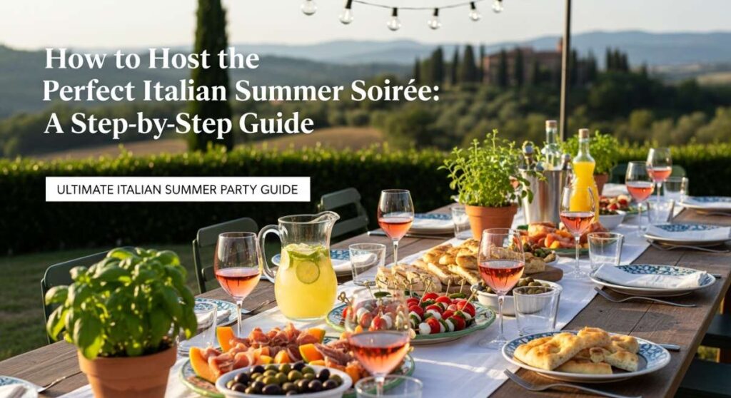 featured: how to host the perfect italian summer soirée: a step by step guide