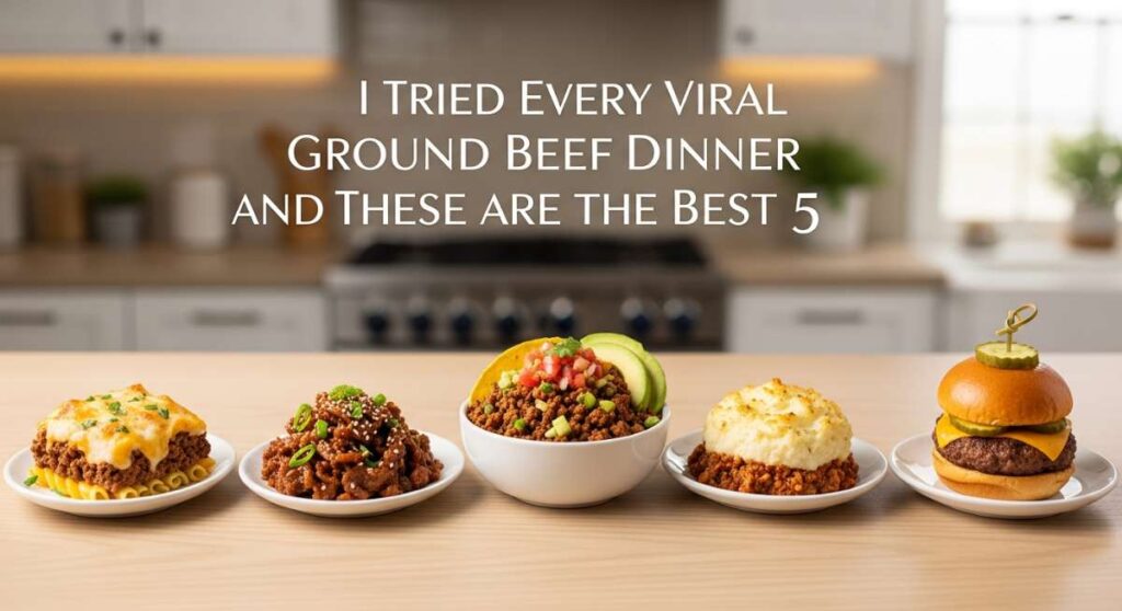 featured: i tried every viral ground beef dinner and these are the best 5