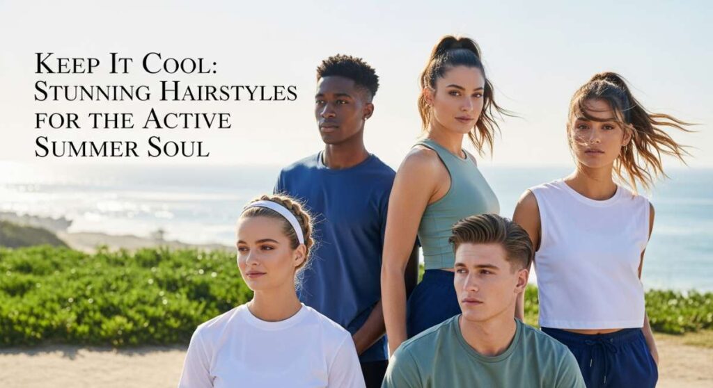 featured: keep it cool: stunning hairstyles for the active summer soul