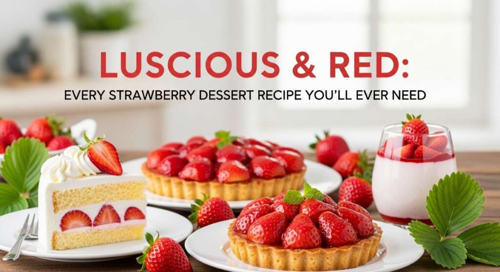 featured: luscious & red: every strawberry dessert recipe you'll ever need