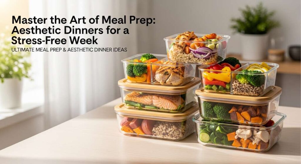 featured: master the art of meal prep: aesthetic dinners for a stress free week