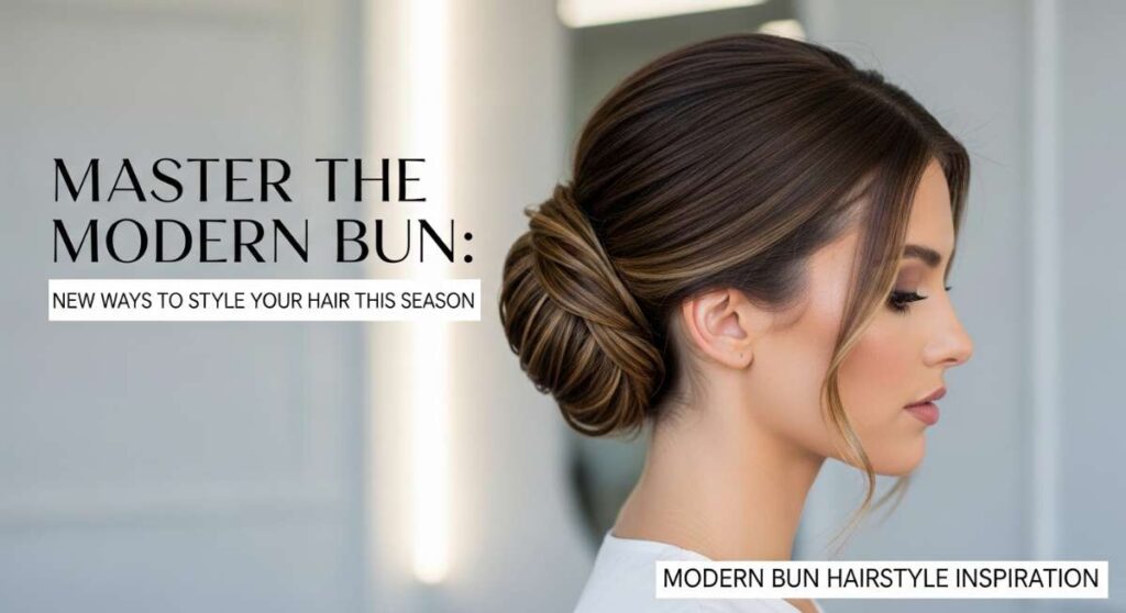 featured: master the modern bun: new ways to style your hair this season