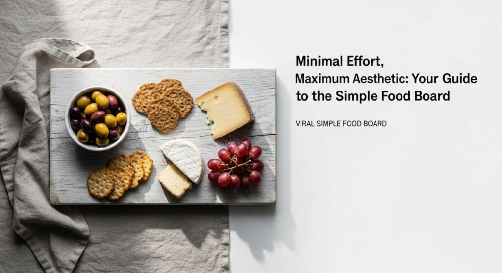 featured: minimal effort, maximum aesthetic: your guide to the viral simple food board