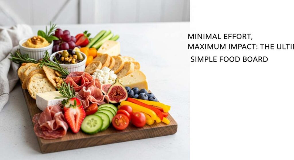 featured: minimal effort, maximum impact: the ultimate simple food board