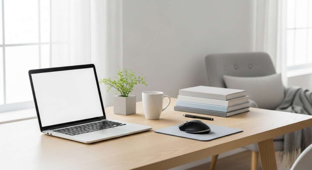 featured: minimalist magic: designing a workspace that inspires every day