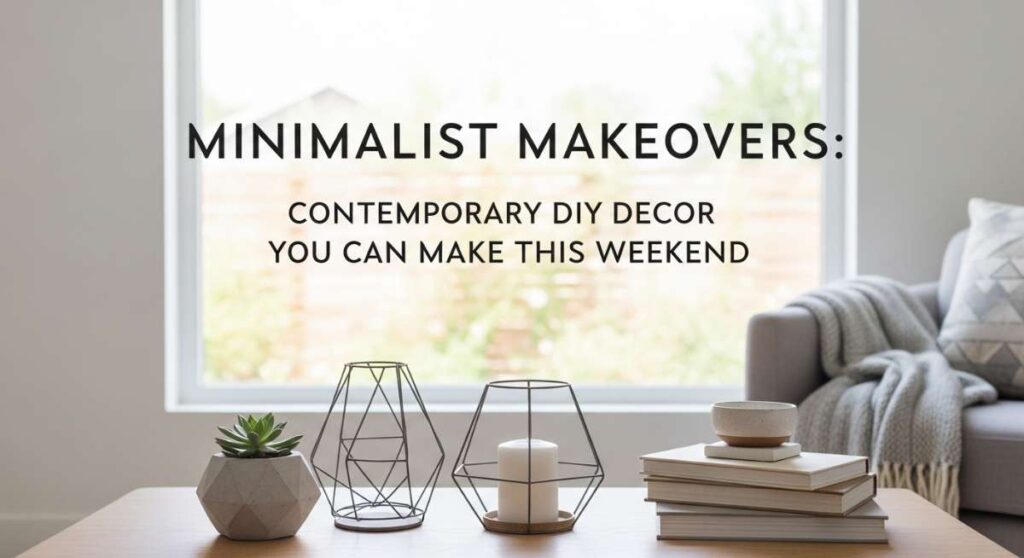 featured: minimalist makeovers: contemporary diy decor you can make this weekend