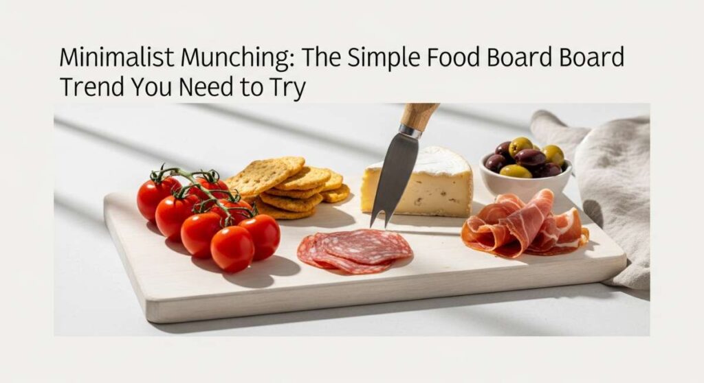 featured: minimalist munching: the simple food board trend you need to try