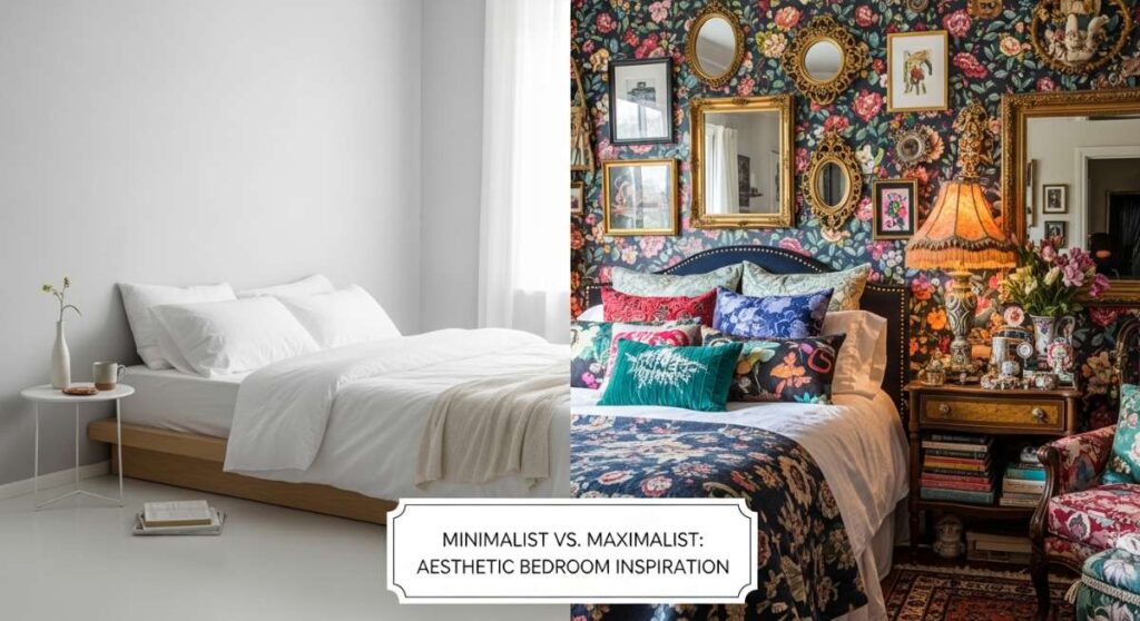featured: minimalist vs. maximalist: aesthetic bedroom inspiration for every style