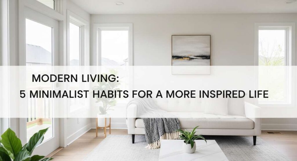 featured: modern living: 5 minimalist habits for a more inspired life