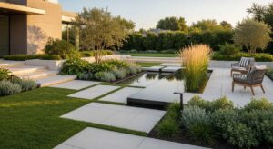 featured: modern organic elegance: transforming your front yard into a luxury oasis
