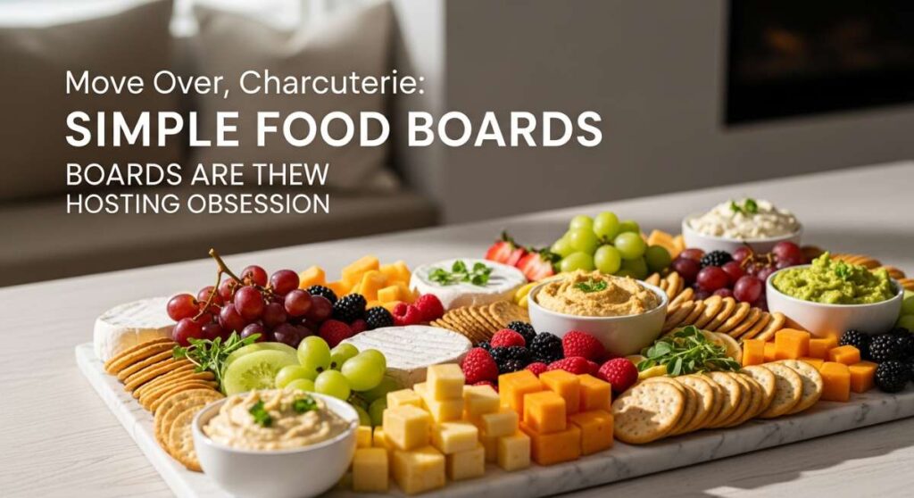 featured: move over, charcuterie: these simple food boards are the new hosting obsession