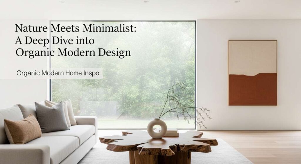 featured: nature meets minimalist: a deep dive into organic modern design