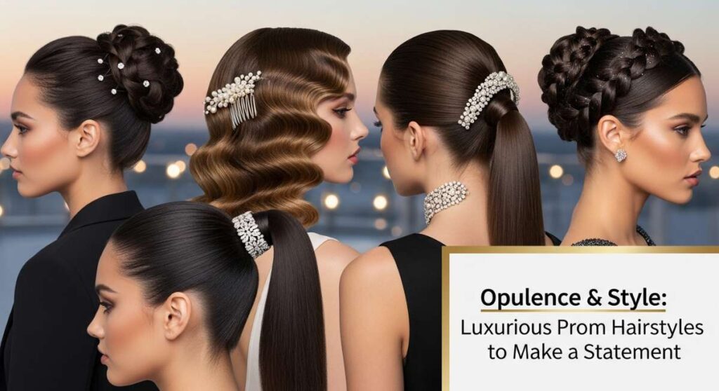featured: opulence & style: luxurious prom hairstyles to make a statement