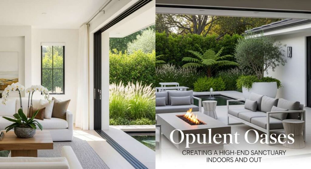 featured: opulent oases: creating a high end sanctuary indoors and out