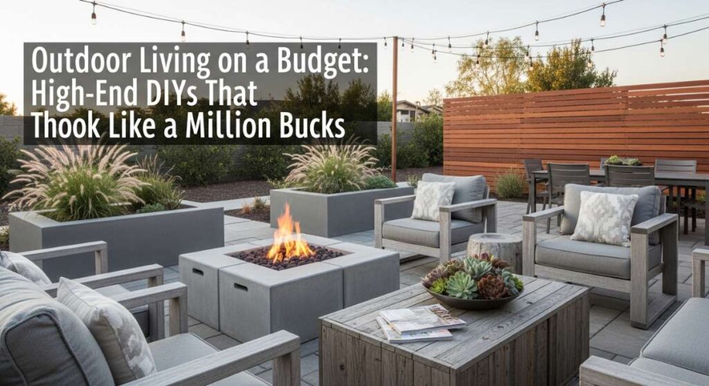 featured: outdoor living on a budget: high end diys that look like a million bucks