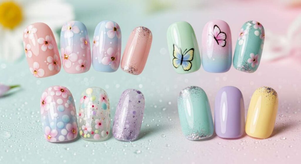 featured: pastel perfection: 10 enchanting spring nail designs to try now