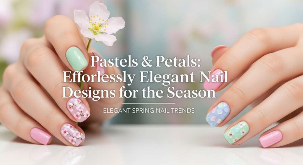 featured: pastels & petals: effortlessly elegant nail designs for the season