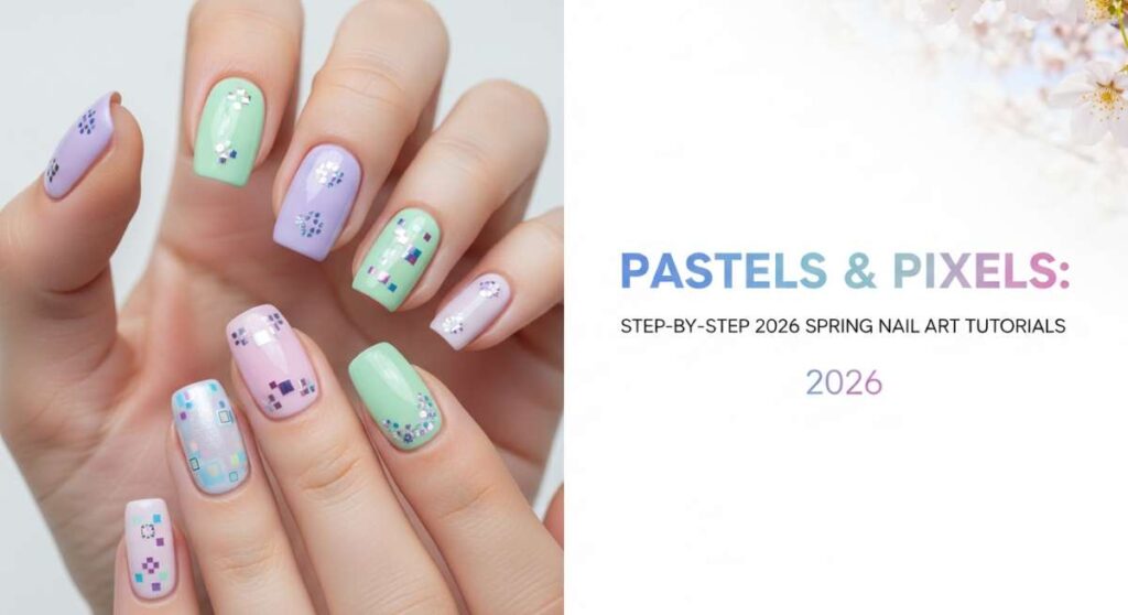 featured: pastels & pixels: step by step 2026 spring nail art tutorials