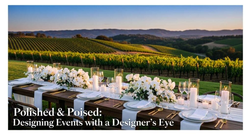 featured: polished & poised: designing events with a designer's eye