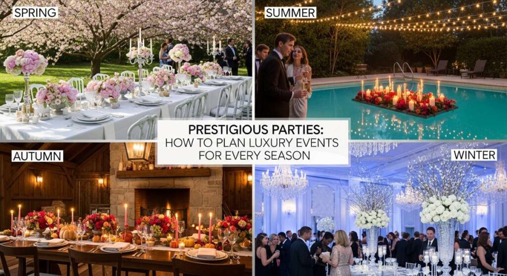 featured: prestigious parties: how to plan luxury events for every season
