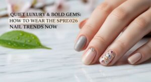 featured: quiet luxury & bold gems: how to wear the spring 2026 nail trends now